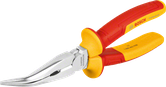 Bosch VDE bent long nose pliers 200mm for electrical work.