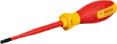 Bosch VDE insulated screwdriver for slotted and PH1 screws.