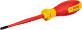 Bosch VDE insulated screwdriver for slotted and PH1 screws.
