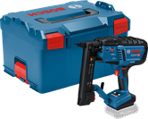 Bosch GTH 18V-38 cordless nailer with carrying case.