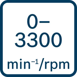 rate per minute: 0-3300min-1