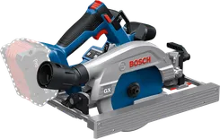 Bosch GKS 18V-57-2 GX cordless circular saw with parallel guide.