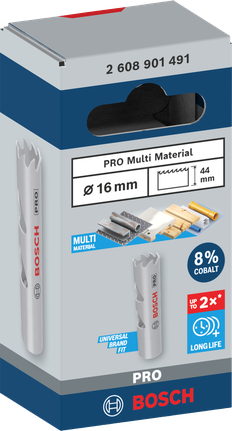 Bosch PRO Multi Material hole saw 16 mm.