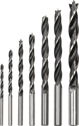 Bosch PRO Wood Brad Point Drill Bit Set, 7 pieces.
