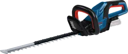 Bosch GHE 18V-50 cordless hedgecutter for trimming shrubs.