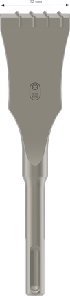 Bosch PRO SDS plus-5C 32 mm mortar chisel attachment.