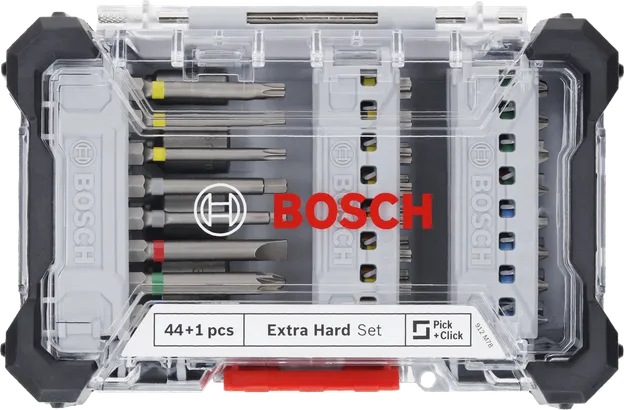 Bosch extra hard screwdriver bit set 44+1 pcs.