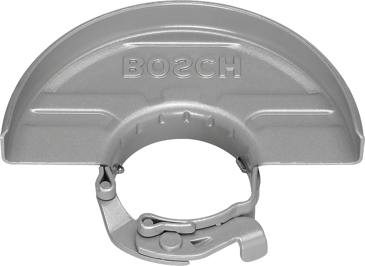 Bosch angle grinder protective guard with quick-clamping.
