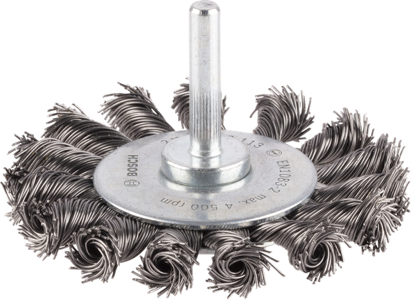 Bosch PRO Metal heavy wire wheel straight shank 75mm.