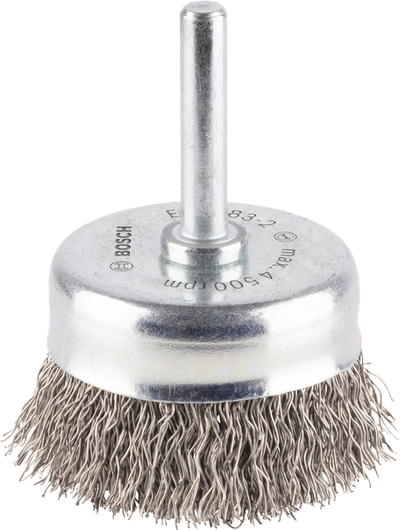 Bosch PRO Stainless Steel clean Cup Brush, crimped wire.