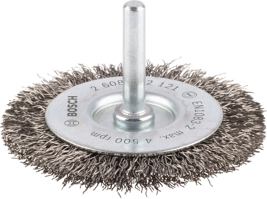 Bosch PRO Stainless Steel clean Wire Wheel, straight shank.