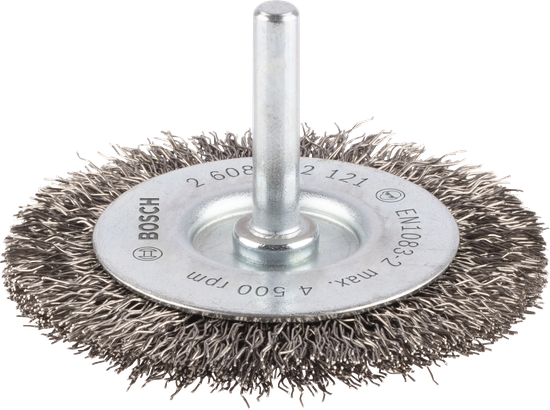 Bosch PRO Stainless Steel clean Wire Wheel, straight shank.