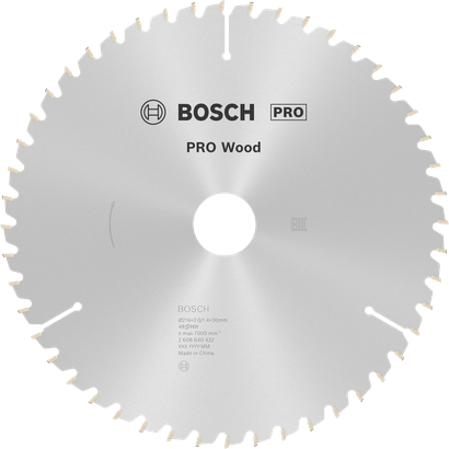 Bosch PRO Wood Circular Saw Blade, 48 teeth.