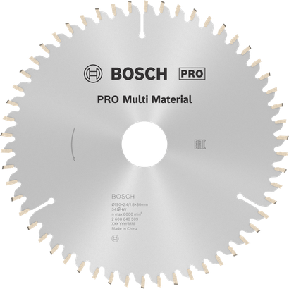 Bosch PRO Multi Material Circular Saw Blade, 54 teeth.