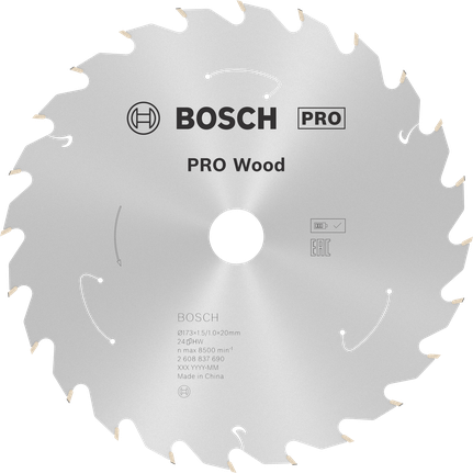 Bosch PRO Wood circular saw blade, 24 teeth.