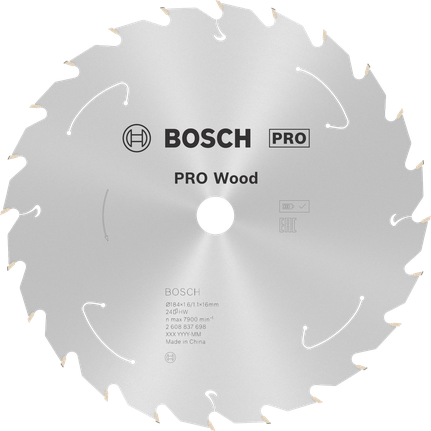 Bosch PRO Wood cordless circular saw blade T24.
