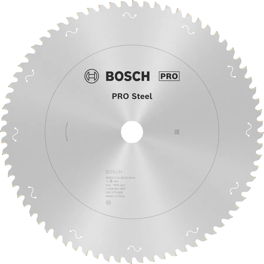 Bosch PRO Steel circular saw blade 305mm 72 teeth.
