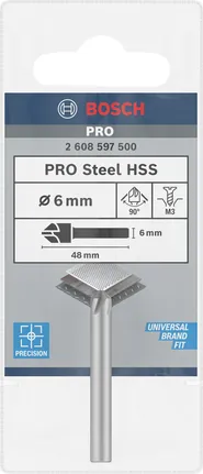 Bosch PRO Steel HSS 6 mm countersink bit.