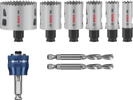 Bosch PRO Multi Material PC Plus Hole Saw Set, 9 pcs.