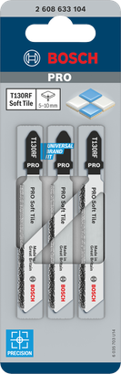 Bosch PRO Soft Tile T130RF jigsaw blades 83 mm 3 pcs.