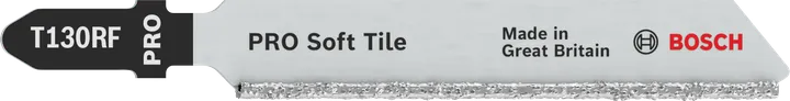 Bosch PRO Soft Tile T130RF jigsaw blade for soft ceramic.