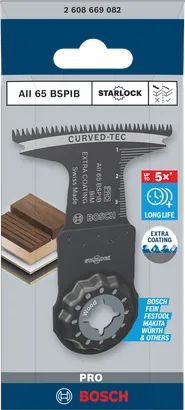 Bosch PRO AII 65 BSPIB multitool blade 65×40 mm.