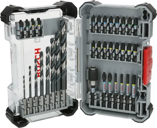 Bosch PRO Impact Metal Set, assorted drill and screwdriver bits.