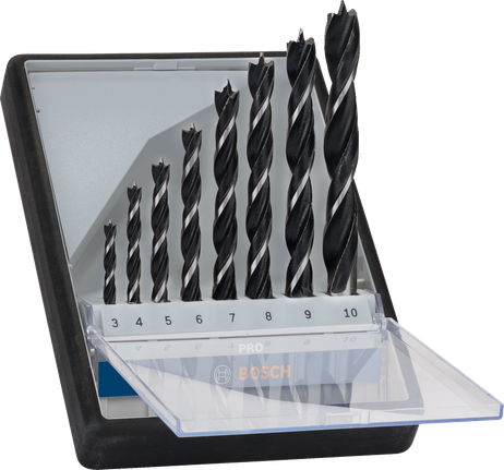 Bosch PRO Wood Brad Point Drill Bit Set 8 pcs.