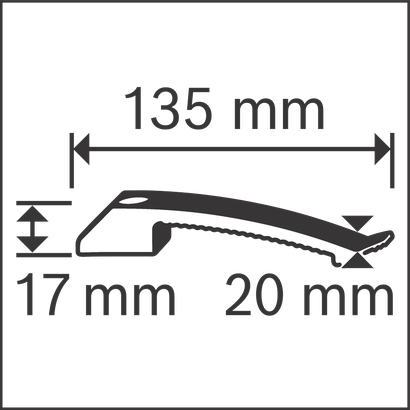 Cable clamp dimensions.