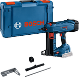 Bosch cordless nailer GNB 18V-40 with case and accessories.