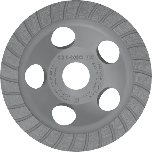 Bosch PRO Multi Material Grinding Head, 125 mm diameter.