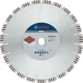 Bosch PRO Abrasive Diamond Disc 350 mm for brick cutting.