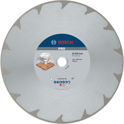 Bosch PRO Marble Diamond Disc for cutting stone, 350 mm.