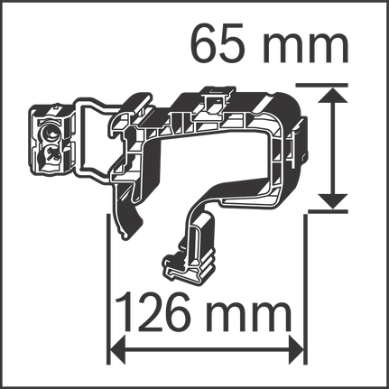 Cable hanger dimensions.