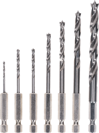 Bosch PRO Wood HSS Brad Point Drill Bit Set 7 pcs.