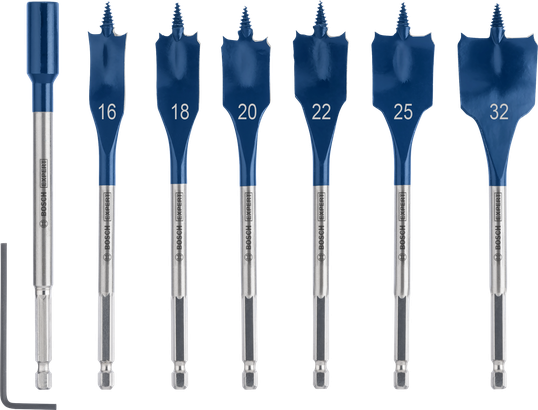Bosch EXPERT Self Cut Speed Spade Drill Bit Set 7 pcs.