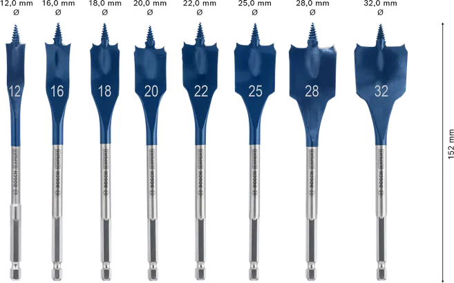 Bosch EXPERT Self Cut Speed Spade Drill Bit Set 8 pcs.