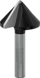 Bosch PRO Router Bit V-Groove 90° for wood shaping.