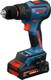 Bosch EXSB18V-90 cordless combi drill with 4Ah battery.