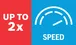 2x speed.