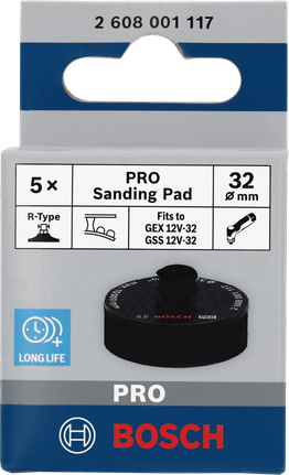 Bosch PRO sanding pad 32 mm.