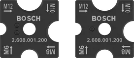 Bosch PRO Cutting Die Set with M6, M8, M10, M12 sizes.