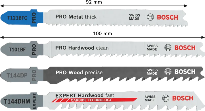 Bosch PRO Wood and Metal Set jigsaw blades, 15 pcs.