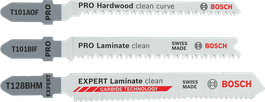 Bosch PRO Laminate Set 15-piece jigsaw blades.