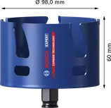 Bosch EXPERT Construction Material Power Change Plus Hole Saw, 98 mm diameter.