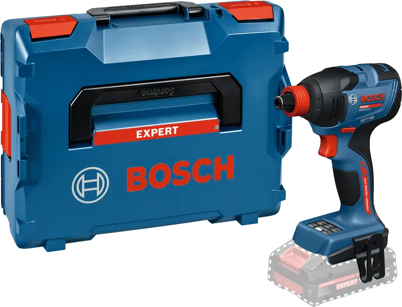 Bosch Expert EXDX18V-210 cordless impact driver with case.