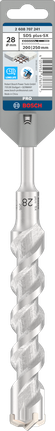 Bosch SDS plus-5X 28×200×250 mm drill bit.