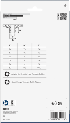 Bosch PRO Template Guide Set 8 pcs.