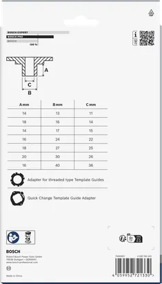 Bosch PRO template guide set metric 9 pcs.