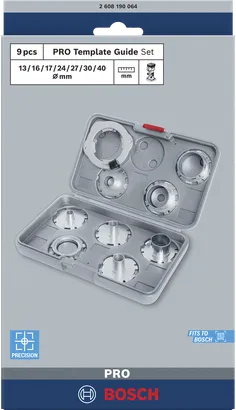 Bosch PRO template guide set 9 pcs.